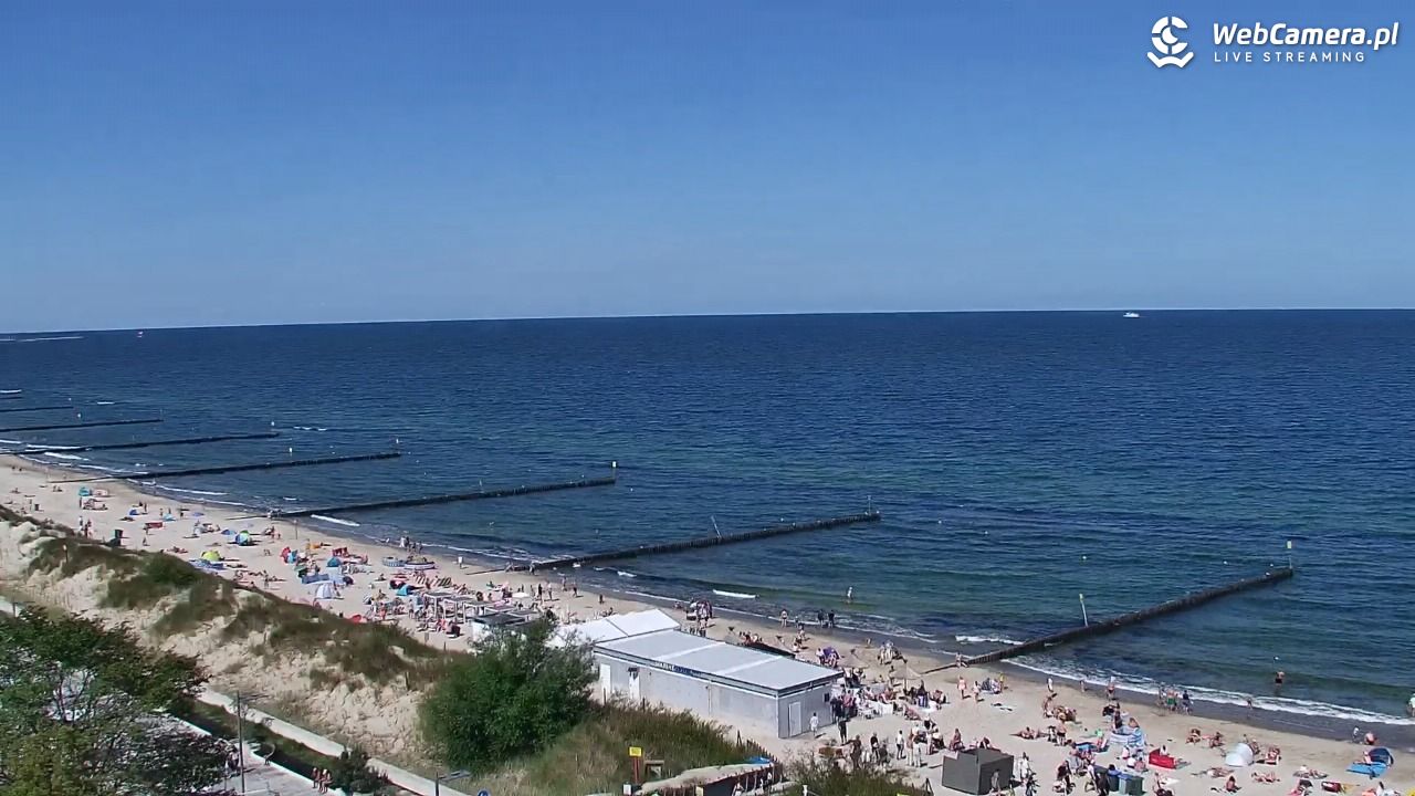 KOŁOBRZEG - widok na plażę - 02 sierpień 2026, 11:38