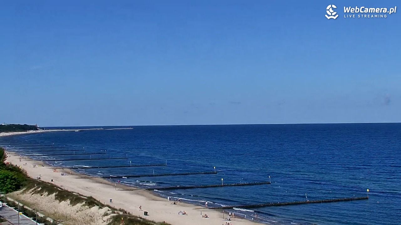 KOŁOBRZEG - widok na plażę - 02 sierpień 2026, 09:58