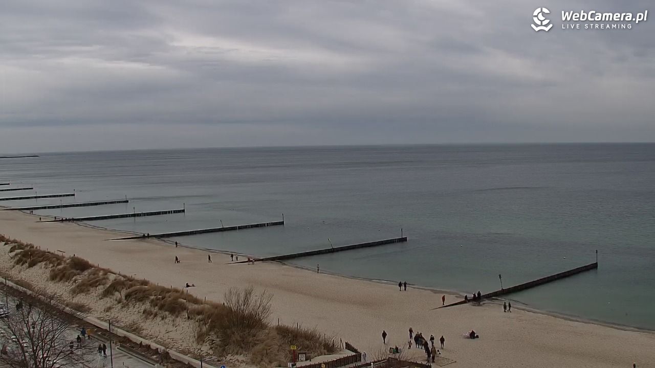 KOŁOBRZEG - widok na plażę - 14 marzec 2026, 10:44