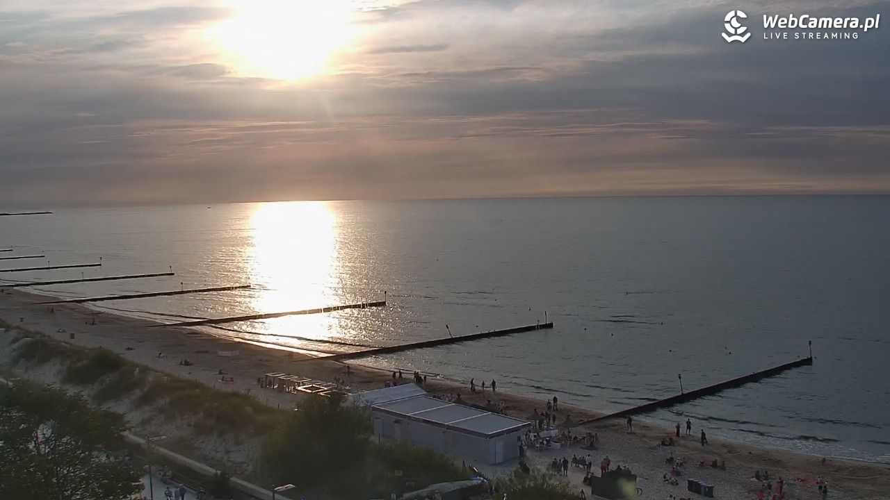 KOŁOBRZEG - widok na plażę - 31 lipiec 2026, 19:34