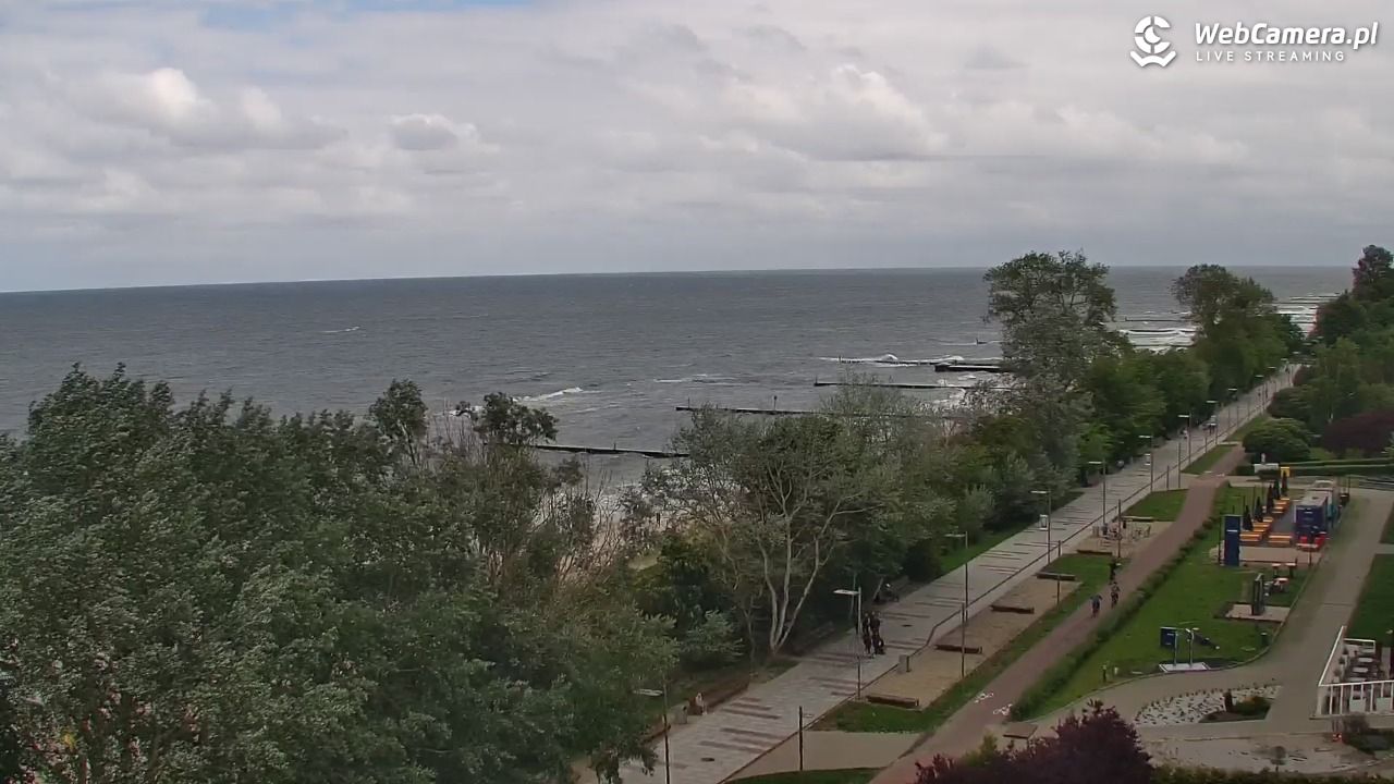 KOŁOBRZEG - widok na plażę - 16 czerwiec 2026, 14:40