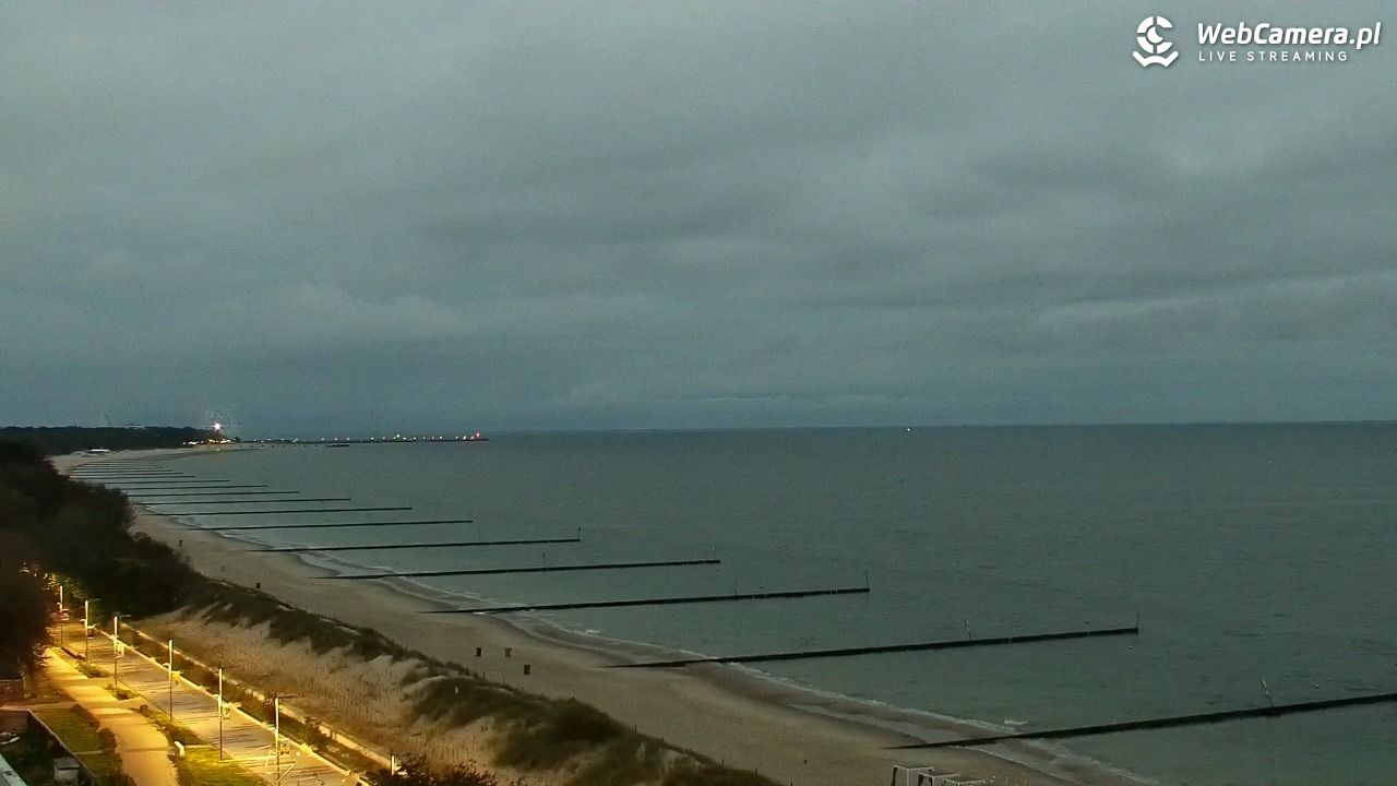 KOŁOBRZEG - widok na plażę - 14 wresień 2026, 06:02