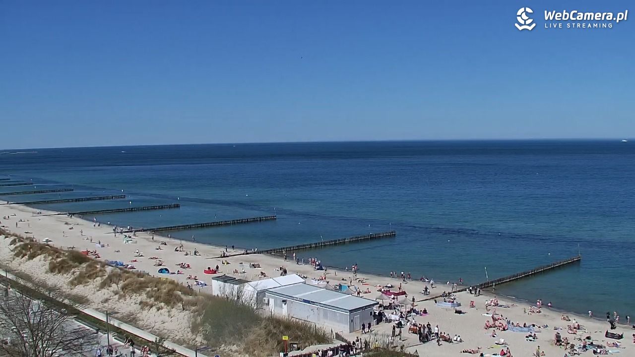 KOŁOBRZEG - widok na plażę - 02 maj 2026, 11:35