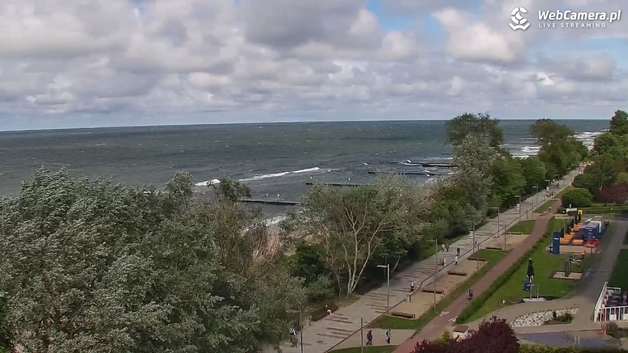 KOŁOBRZEG - widok na plażę - 14 czerwiec 2026, 14:36