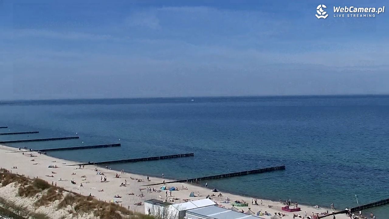 KOŁOBRZEG - widok na plażę - 03 maj 2026, 12:15