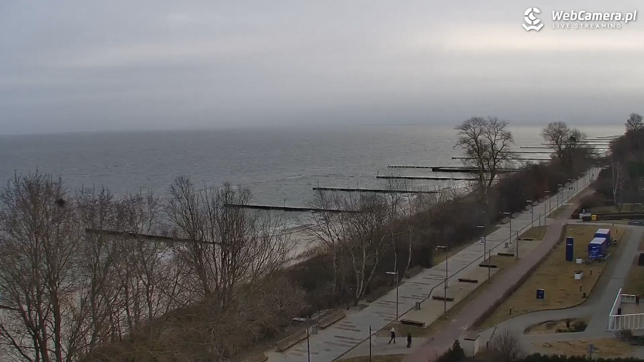 KOŁOBRZEG - widok na plażę - 17 marzec 2026, 08:18