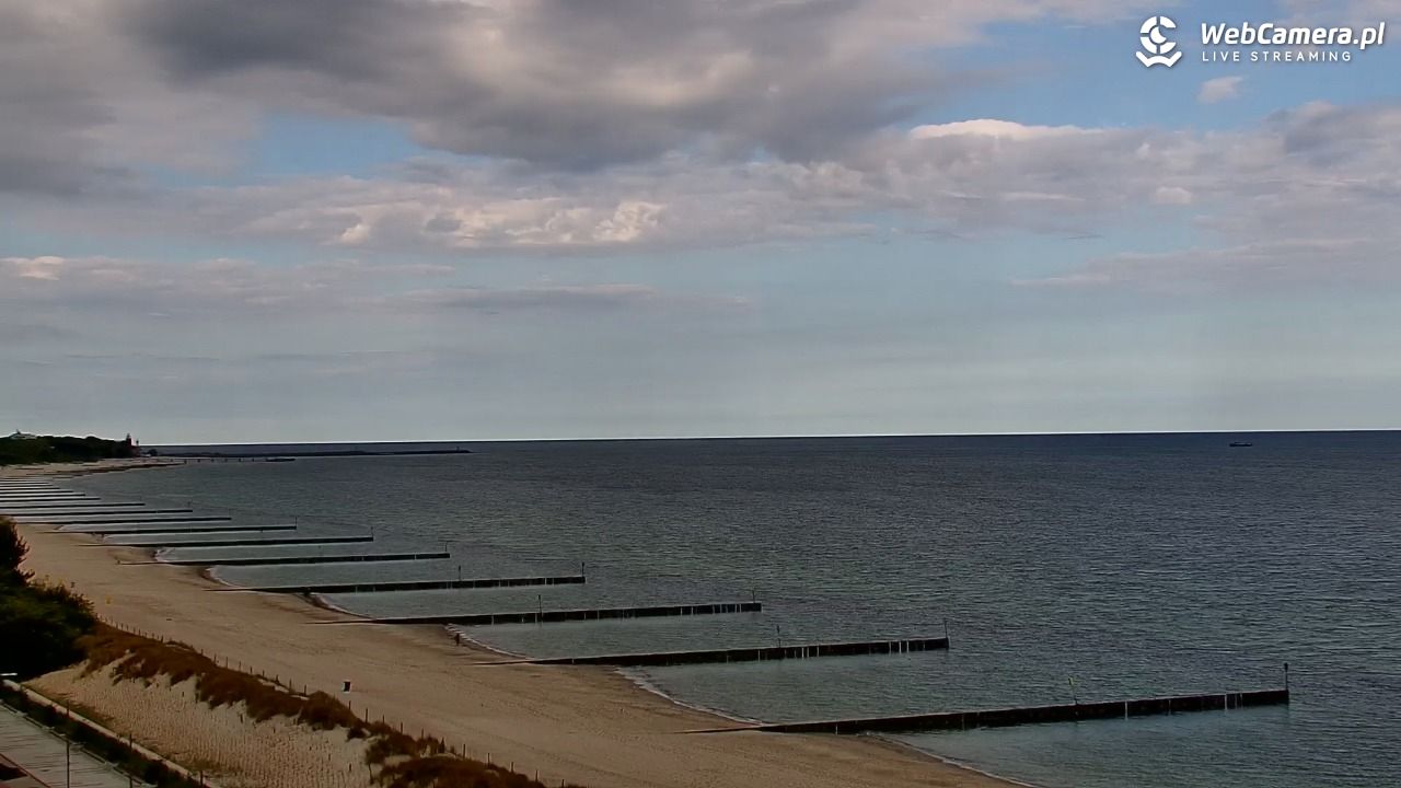 KOŁOBRZEG - widok na plażę - 13 maj 2025, 08:48