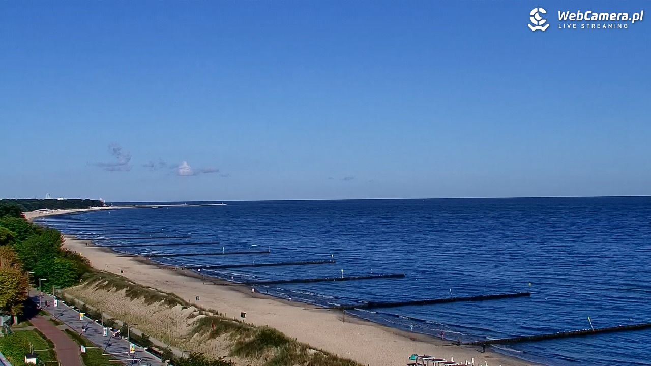 KOŁOBRZEG - widok na plażę - 02 sierpień 2026, 07:51