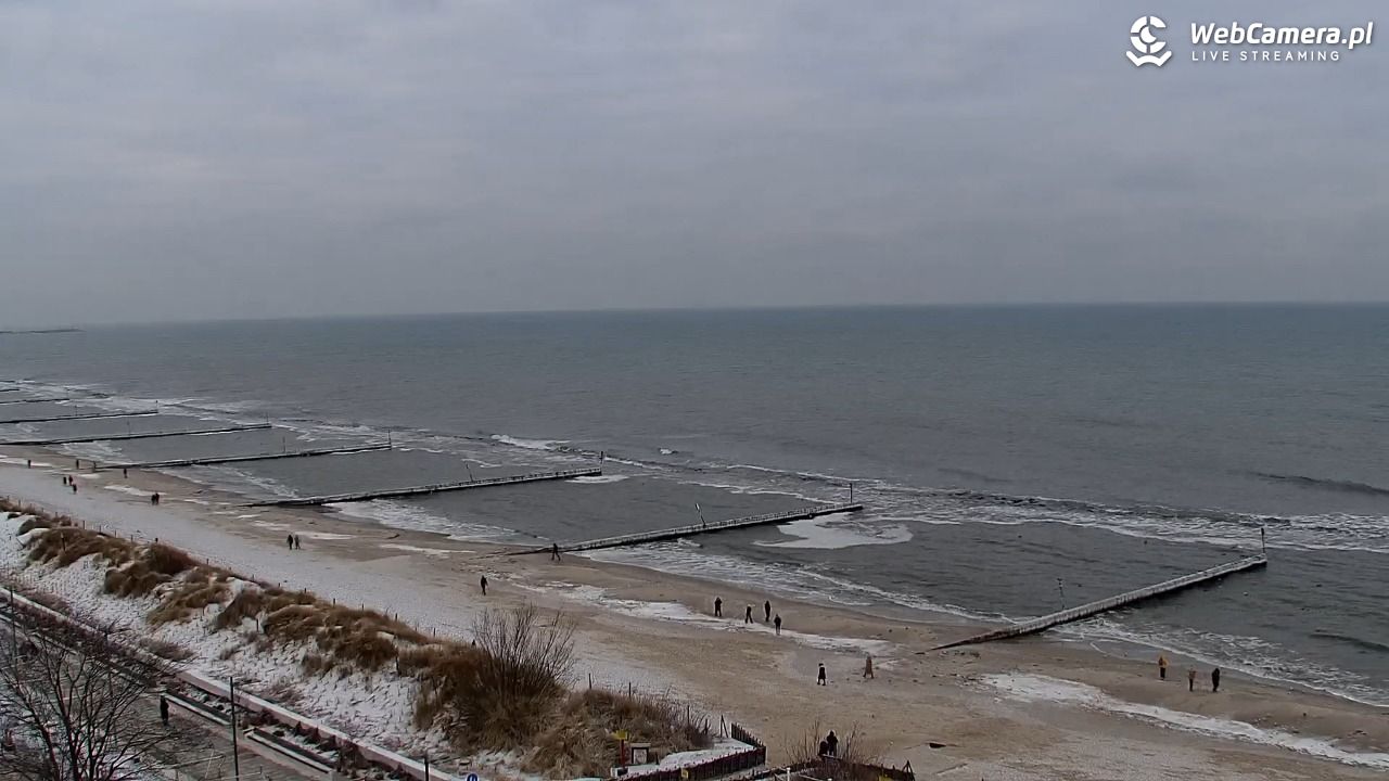 KOŁOBRZEG - widok na plażę - 30 styczeń 2026, 15:51