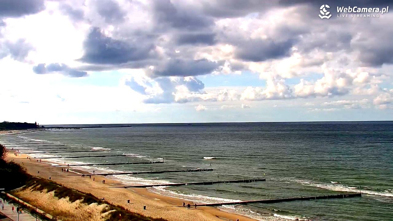 KOŁOBRZEG - widok na plażę - 17 wresień 2026, 15:27
