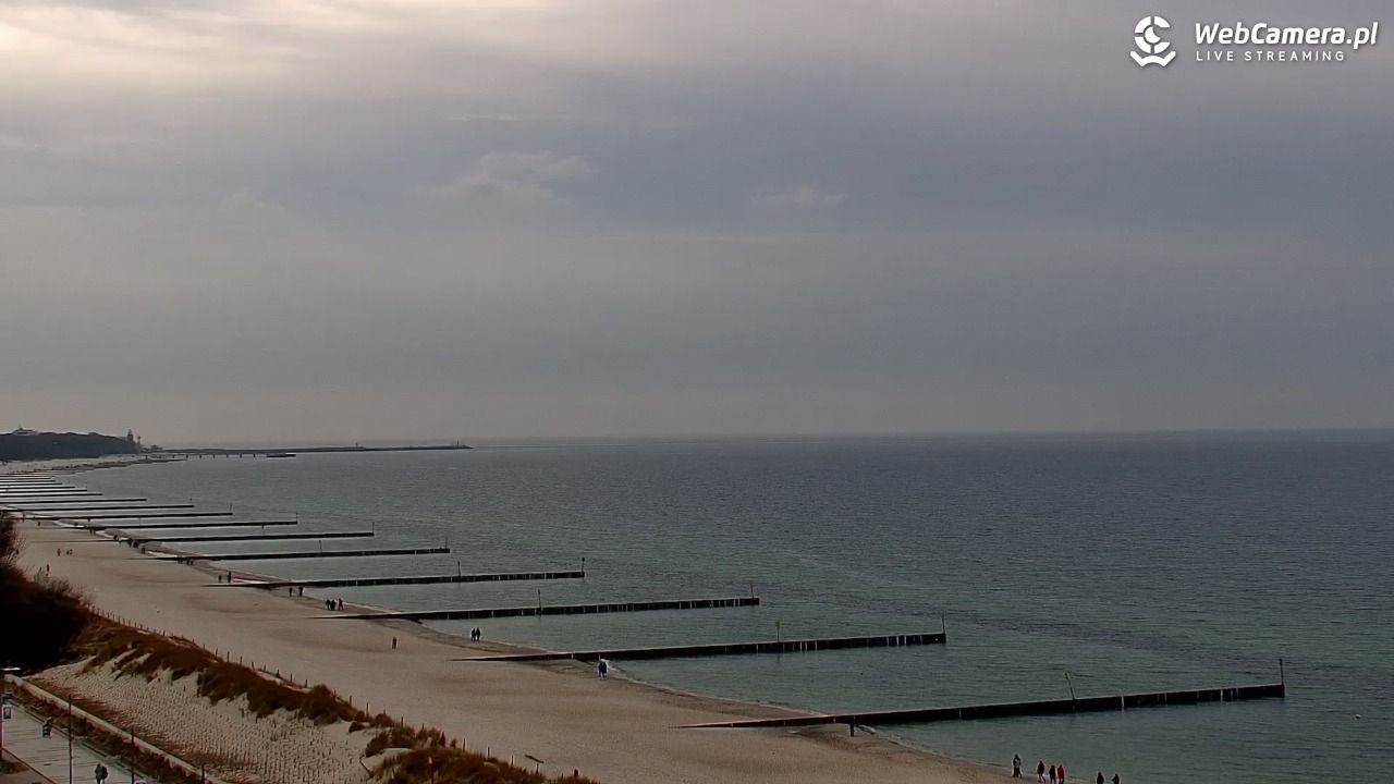 KOŁOBRZEG - widok na plażę - 14 marzec 2026, 15:43
