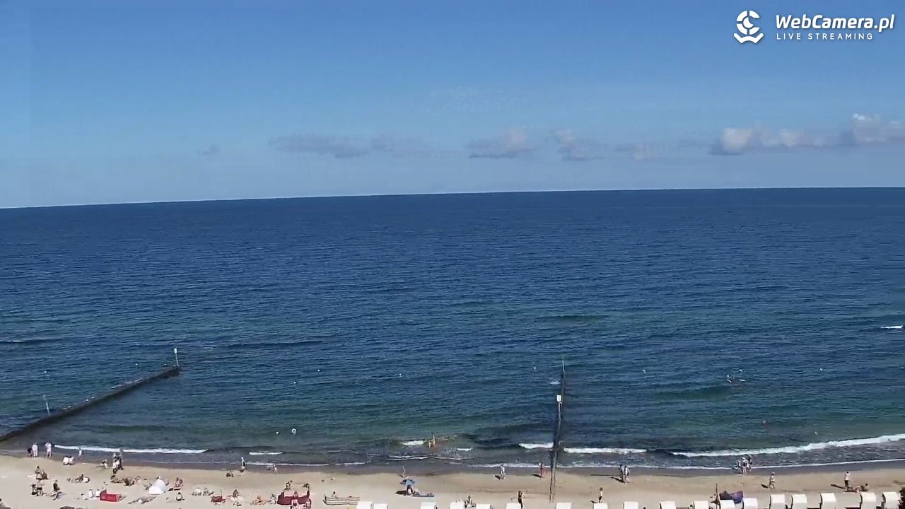 KOŁOBRZEG - widok na plażę - 02 sierpień 2026, 10:47