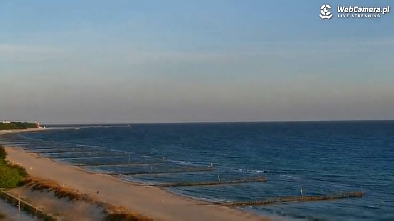 KOŁOBRZEG - widok na plażę - 14 maj 2025, 05:39