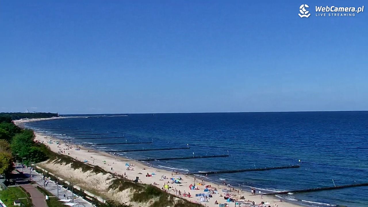 KOŁOBRZEG - widok na plażę - 02 sierpień 2026, 11:12