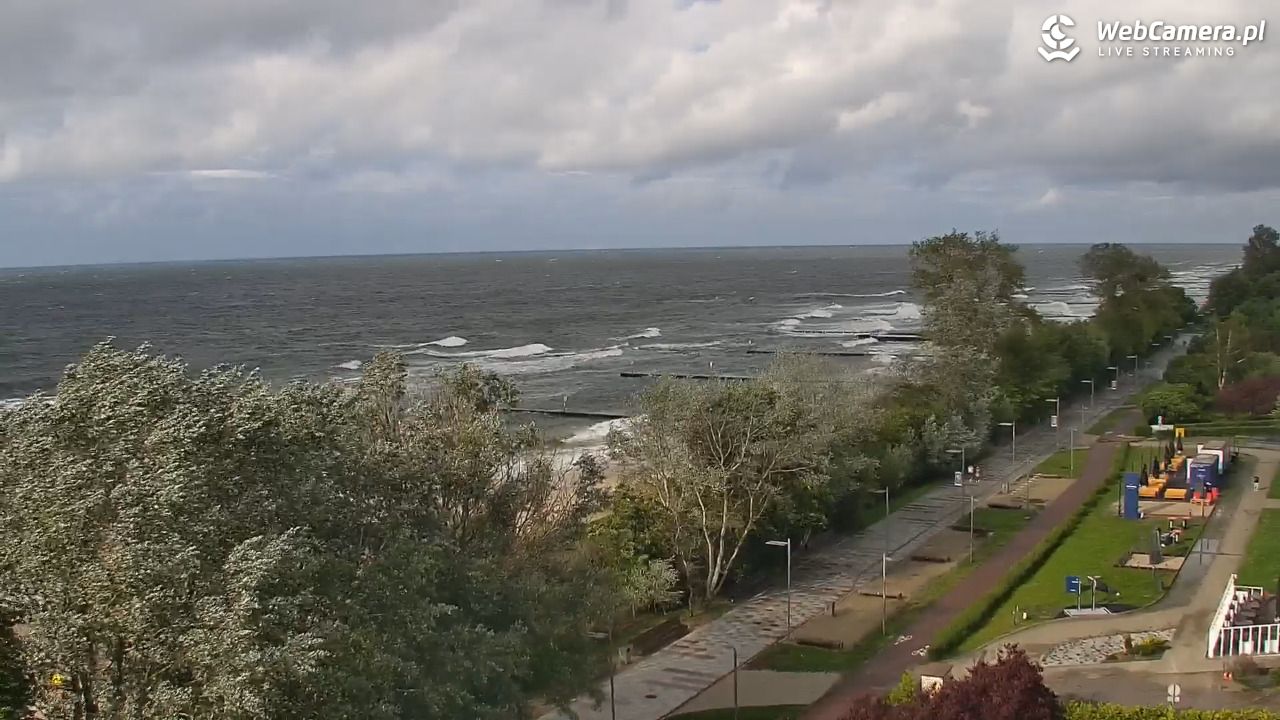 KOŁOBRZEG - widok na plażę - 15 czerwiec 2026, 17:59