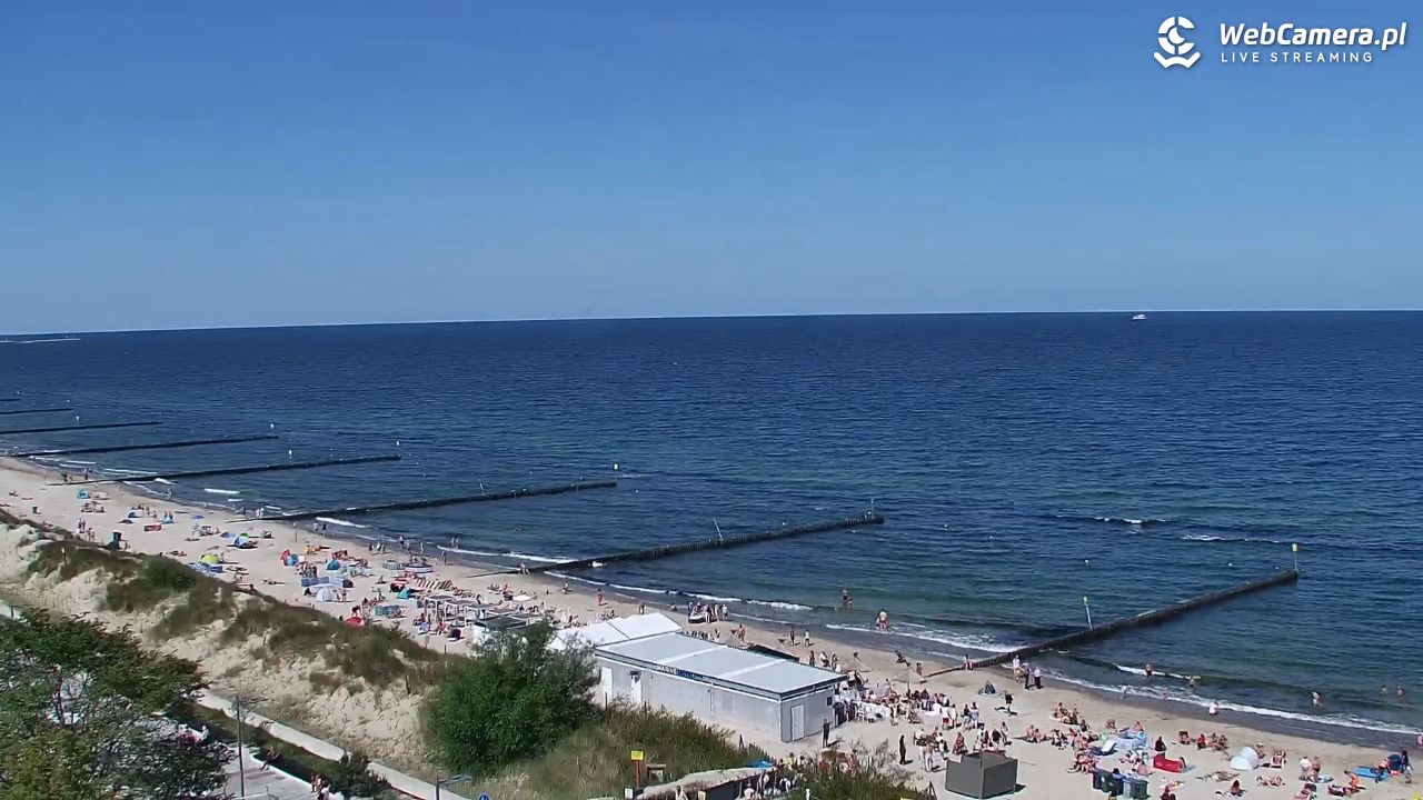 KOŁOBRZEG - widok na plażę - 02 sierpień 2026, 11:32