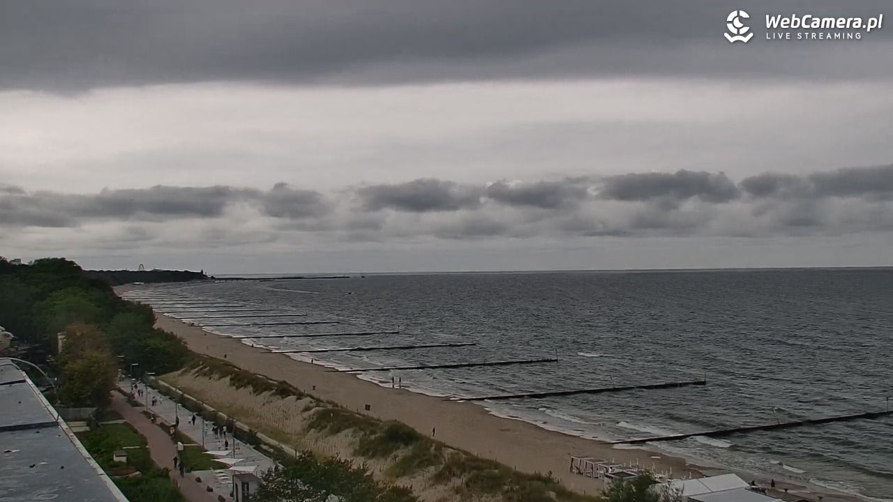 KOŁOBRZEG - widok na plażę - 01 sierpień 2026, 15:37