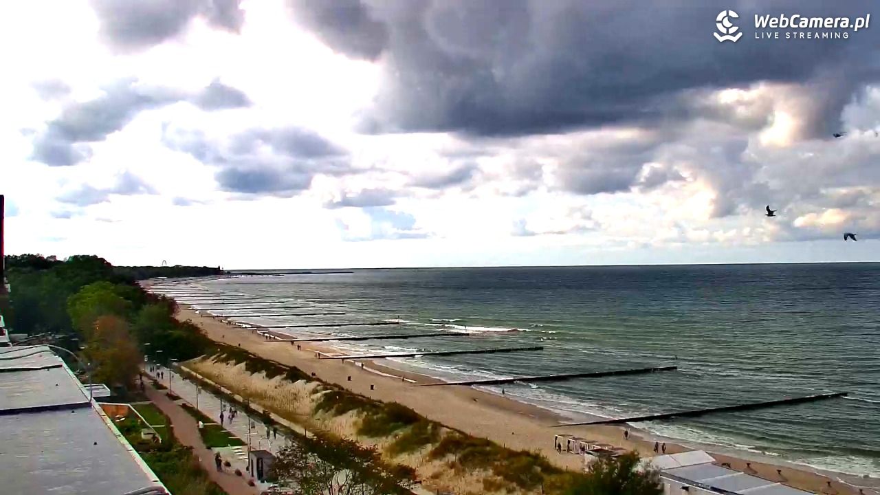 KOŁOBRZEG - widok na plażę - 17 wresień 2026, 15:25