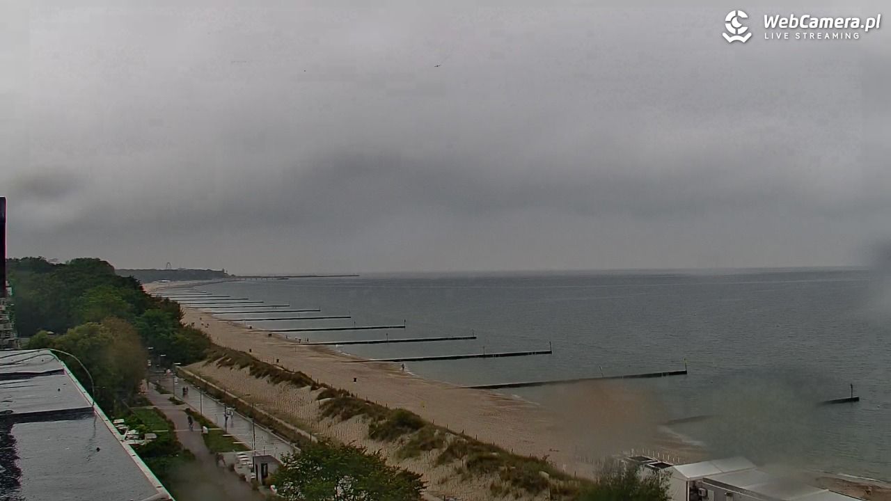 KOŁOBRZEG - widok na plażę - 29 sierpień 2025, 14:24