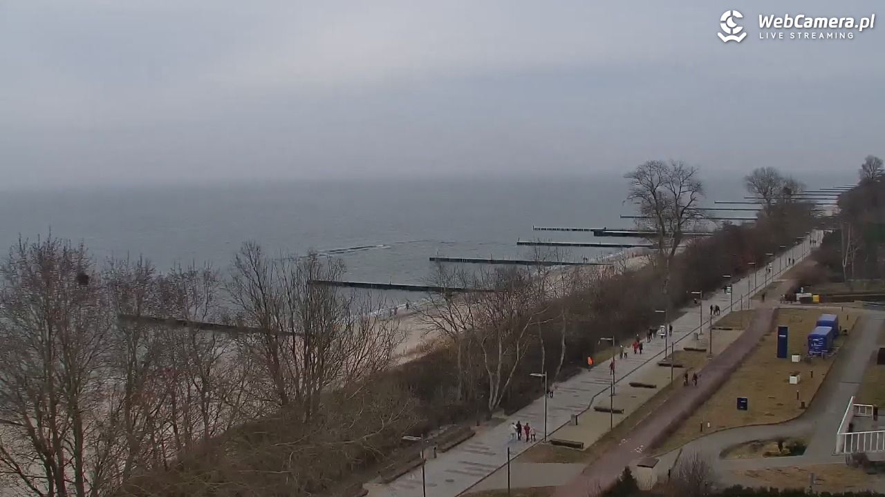 KOŁOBRZEG - widok na plażę - 15 marzec 2026, 16:06