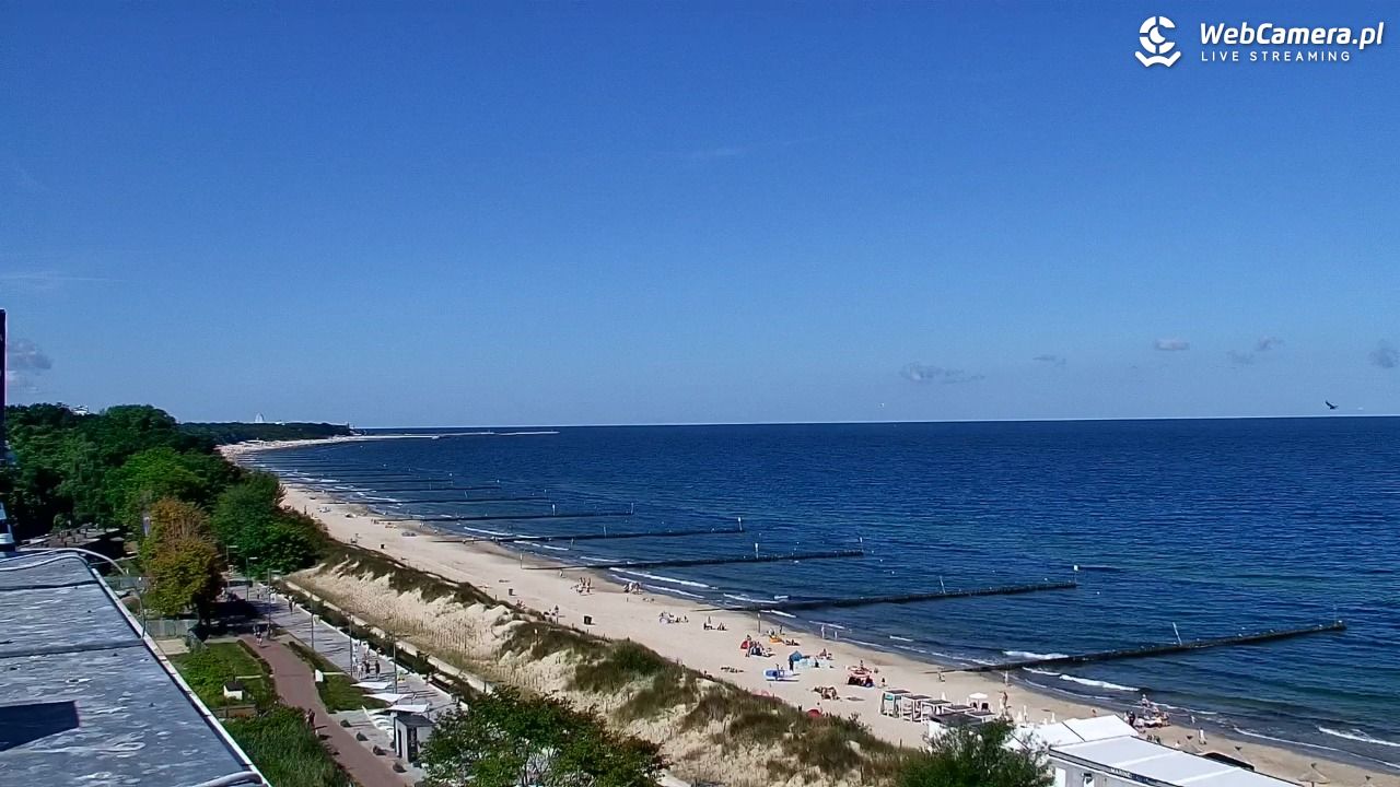 KOŁOBRZEG - widok na plażę - 02 sierpień 2026, 10:30