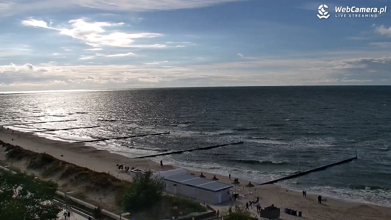 KOŁOBRZEG - widok na plażę - 14 czerwiec 2026, 18:11