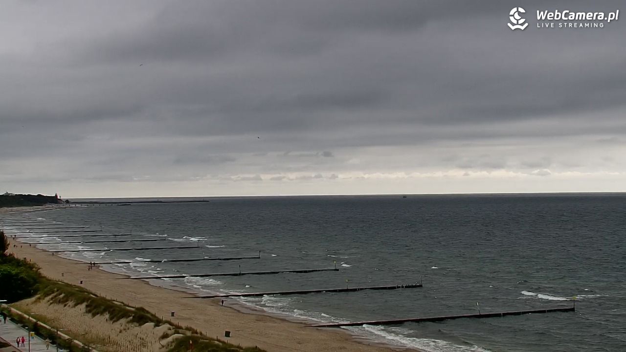 KOŁOBRZEG - widok na plażę - 01 sierpień 2026, 14:18