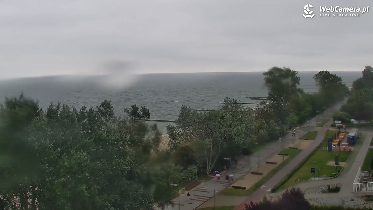 KOŁOBRZEG - widok na plażę - 01 sierpień 2026, 10:40