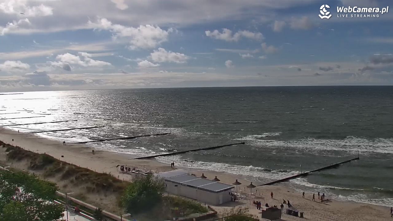 KOŁOBRZEG - widok na plażę - 14 czerwiec 2026, 17:44