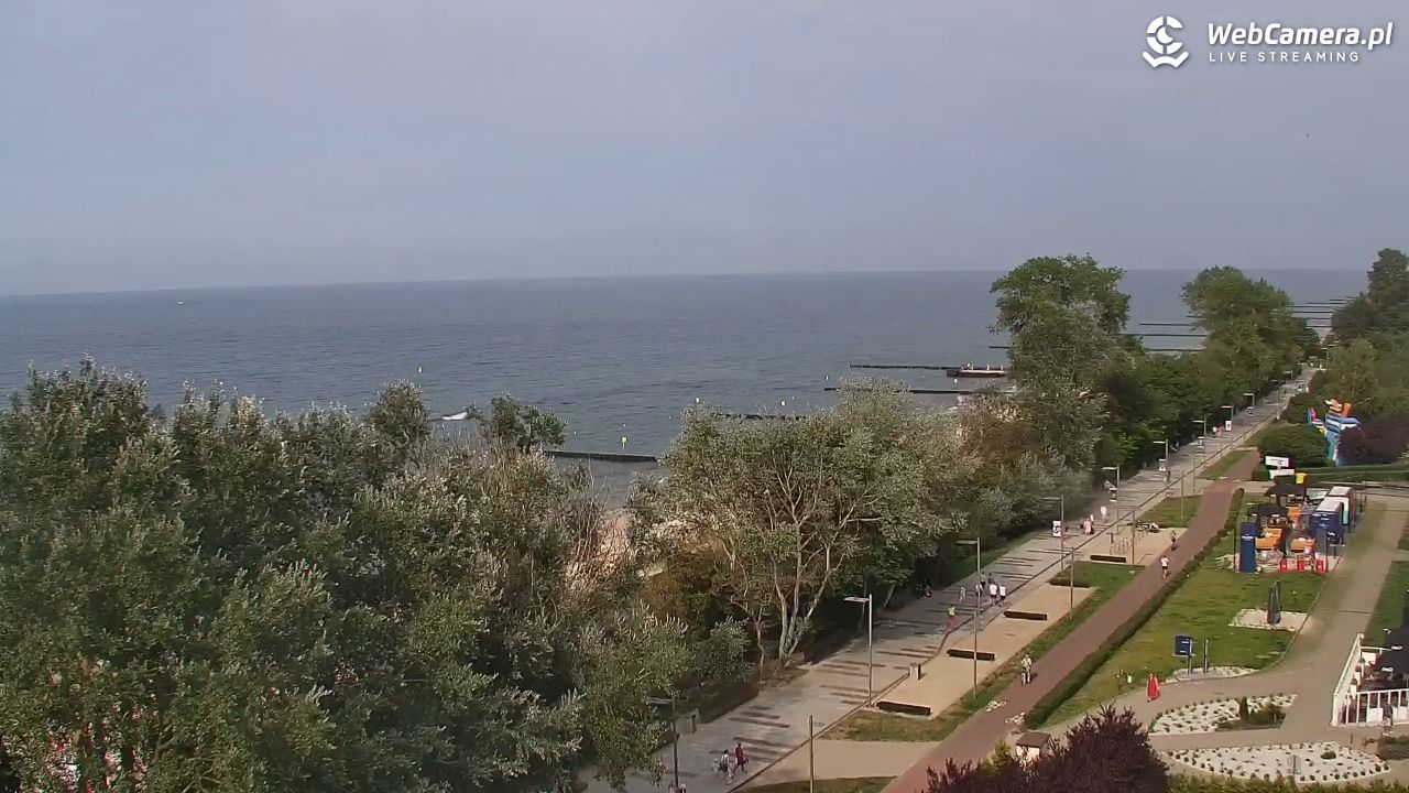 KOŁOBRZEG - widok na plażę - 31 lipiec 2026, 16:30