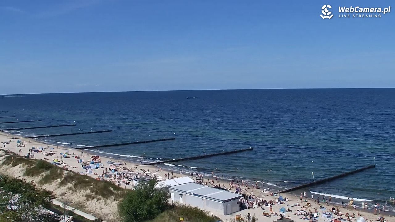 KOŁOBRZEG - widok na plażę - 02 sierpień 2026, 12:21