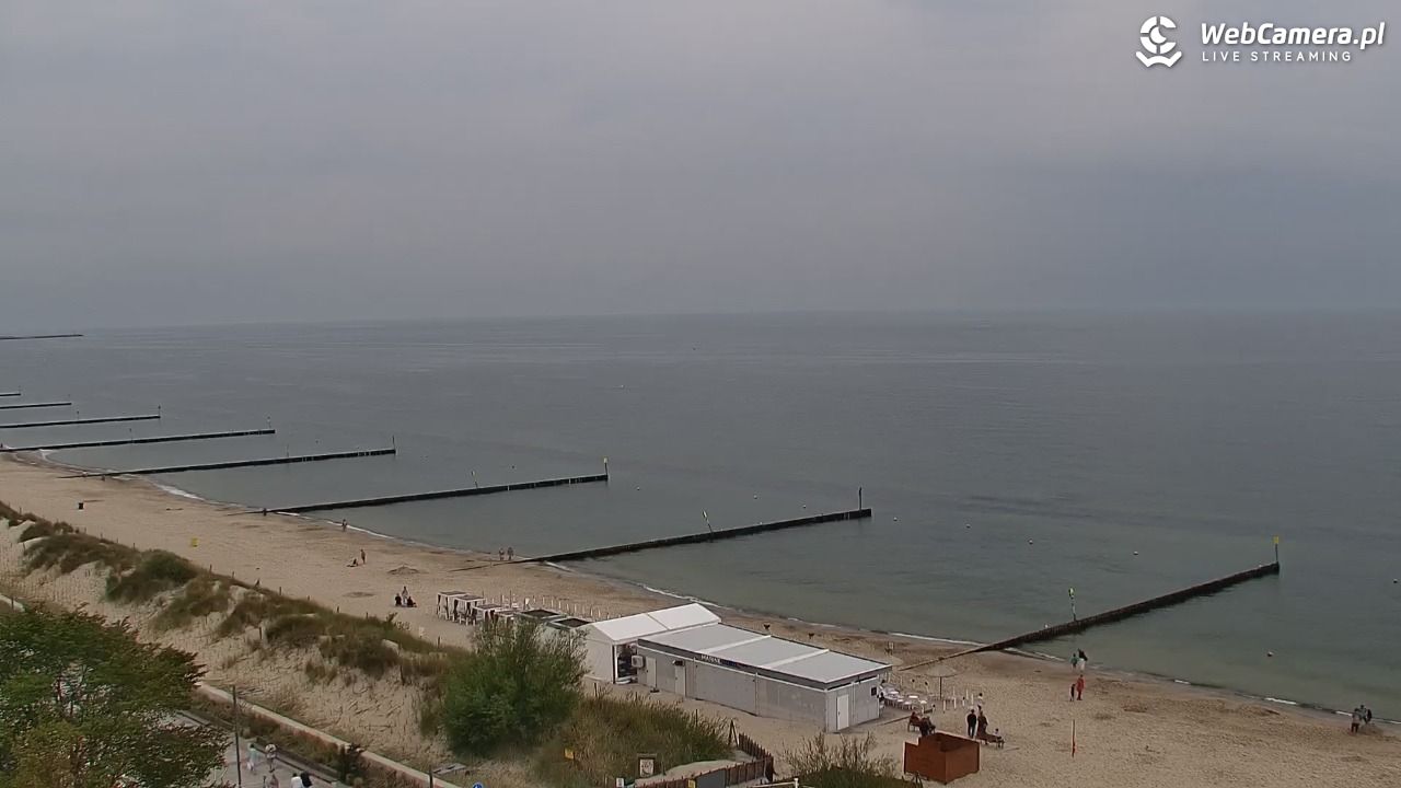 KOŁOBRZEG - widok na plażę - 28 sierpień 2025, 17:11