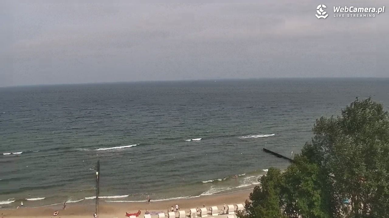 KOŁOBRZEG - widok na plażę - 31 lipiec 2026, 11:11