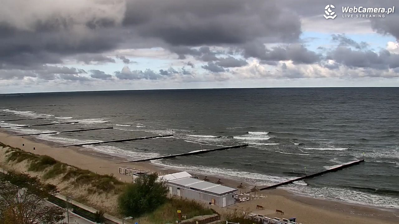 KOŁOBRZEG - widok na plażę - 17 wresień 2026, 09:30