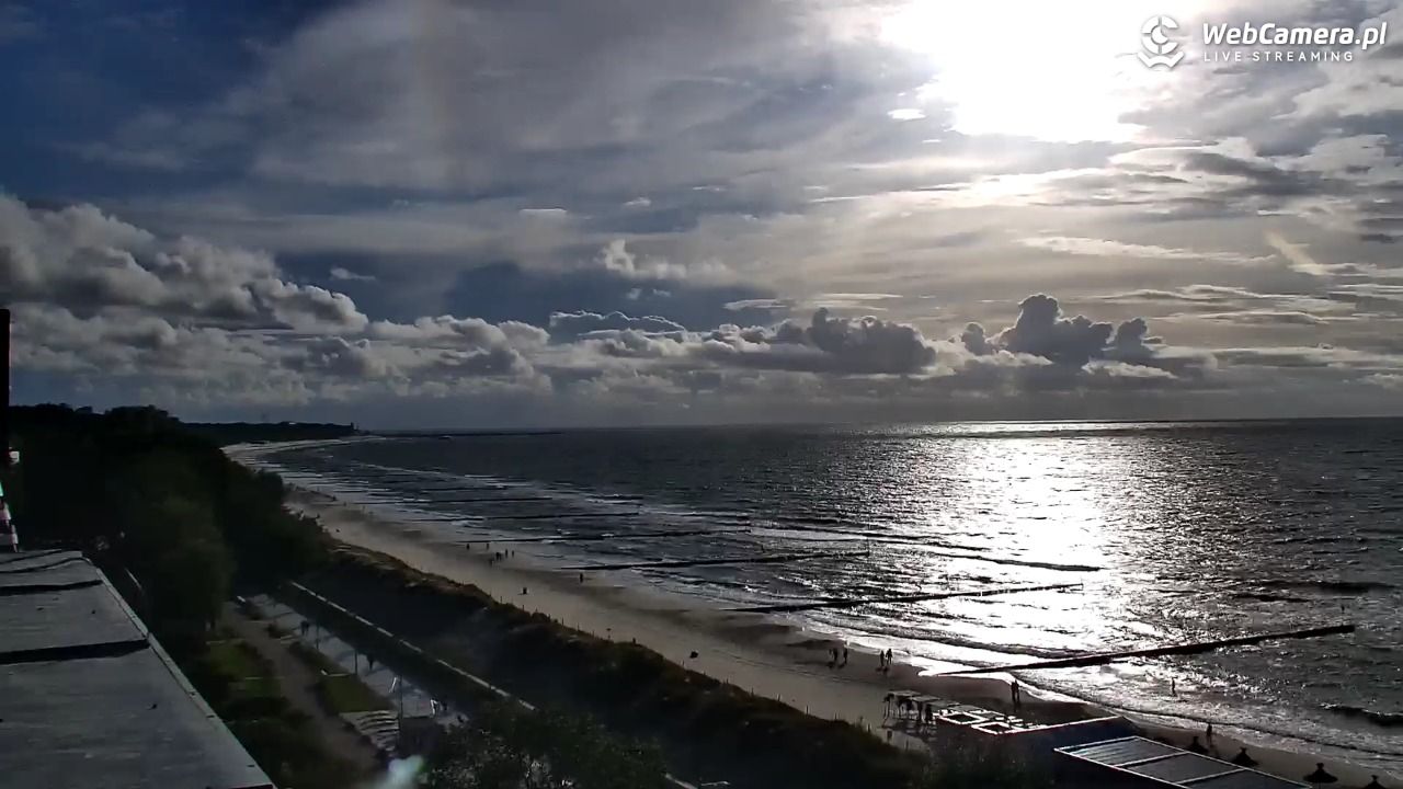 KOŁOBRZEG - widok na plażę - 14 czerwiec 2026, 19:29