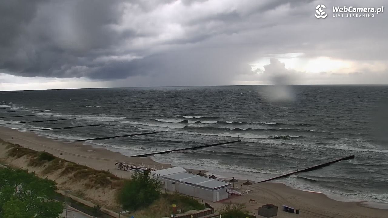 KOŁOBRZEG - widok na plażę - 14 czerwiec 2026, 08:20