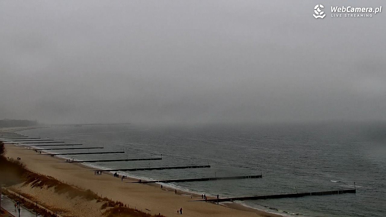 KOŁOBRZEG - widok na plażę - 15 marzec 2026, 11:17