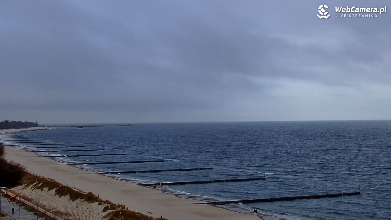 KOŁOBRZEG - widok na plażę - 17 marzec 2026, 08:19