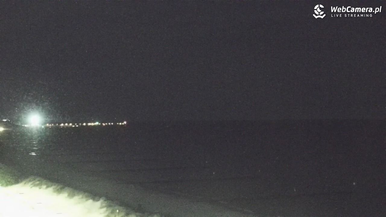 KOŁOBRZEG - widok na plażę - 01 sierpień 2026, 00:02