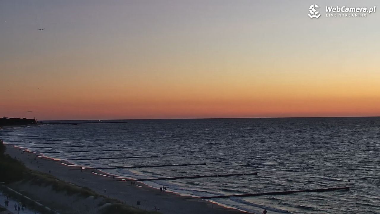 KOŁOBRZEG - widok na plażę - 01 sierpień 2026, 21:11