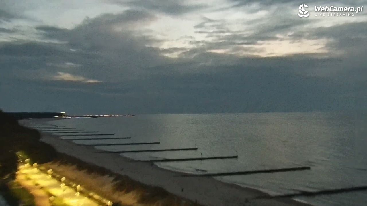 KOŁOBRZEG - widok na plażę - 17 czerwiec 2026, 22:30