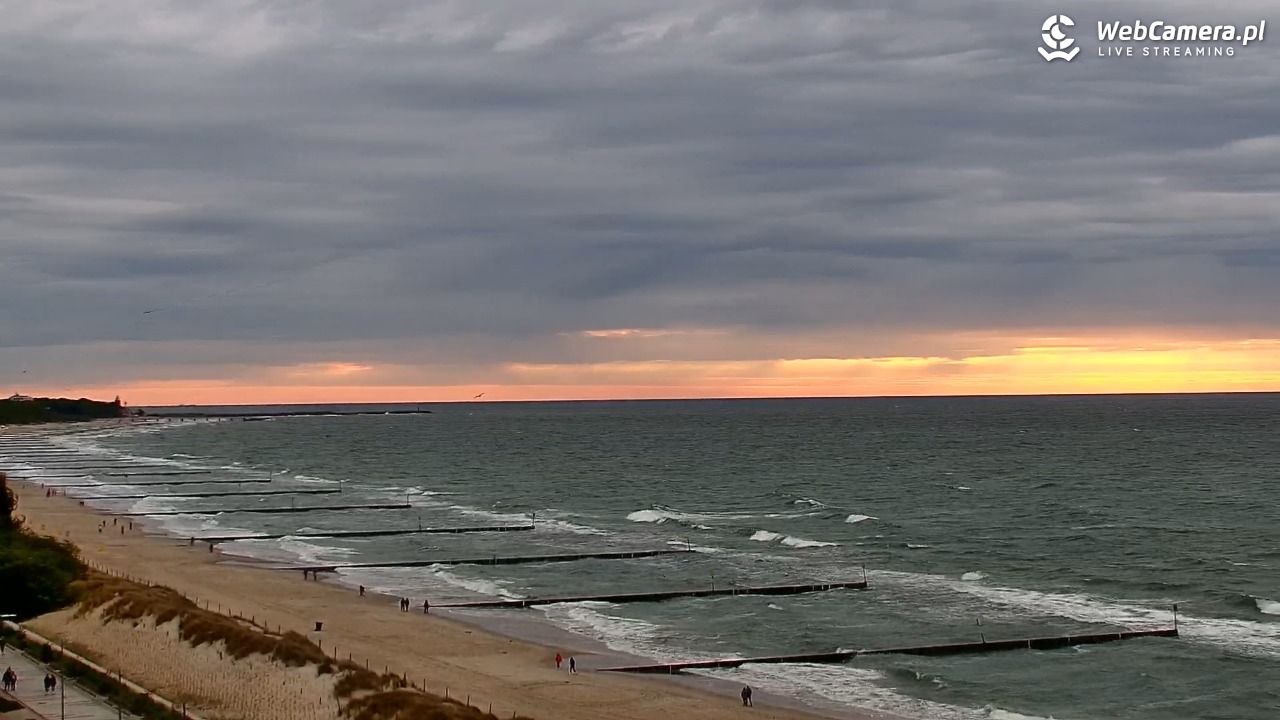 KOŁOBRZEG - widok na plażę - 16 maj 2025, 19:58