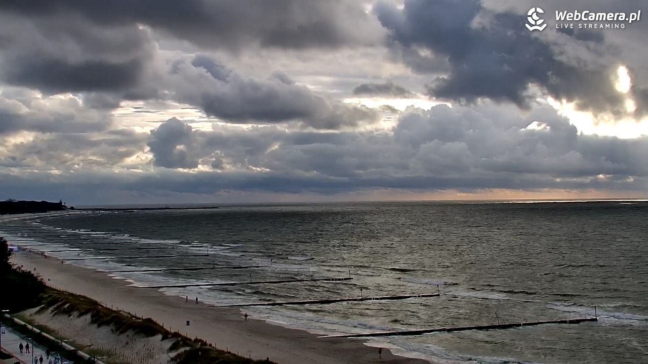 KOŁOBRZEG - widok na plażę - 14 czerwiec 2026, 19:48