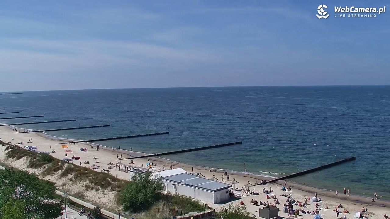 KOŁOBRZEG - widok na plażę - 18 czerwiec 2026, 14:30