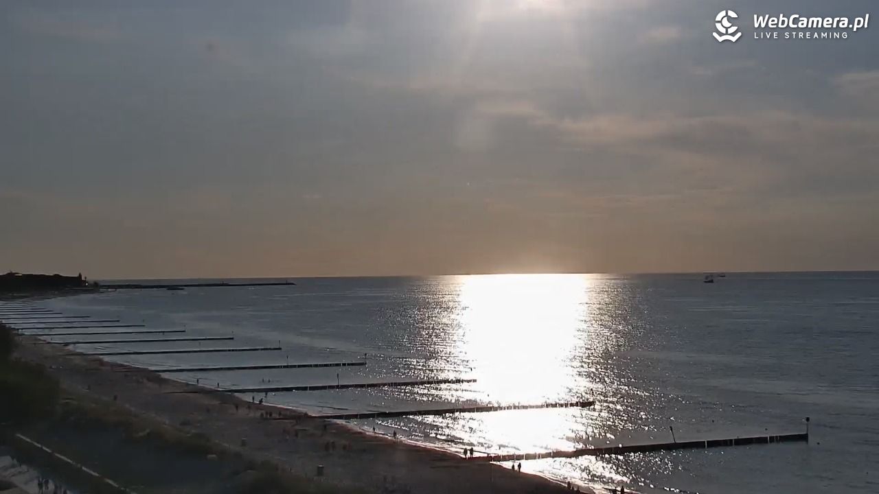 KOŁOBRZEG - widok na plażę - 02 sierpień 2026, 19:08