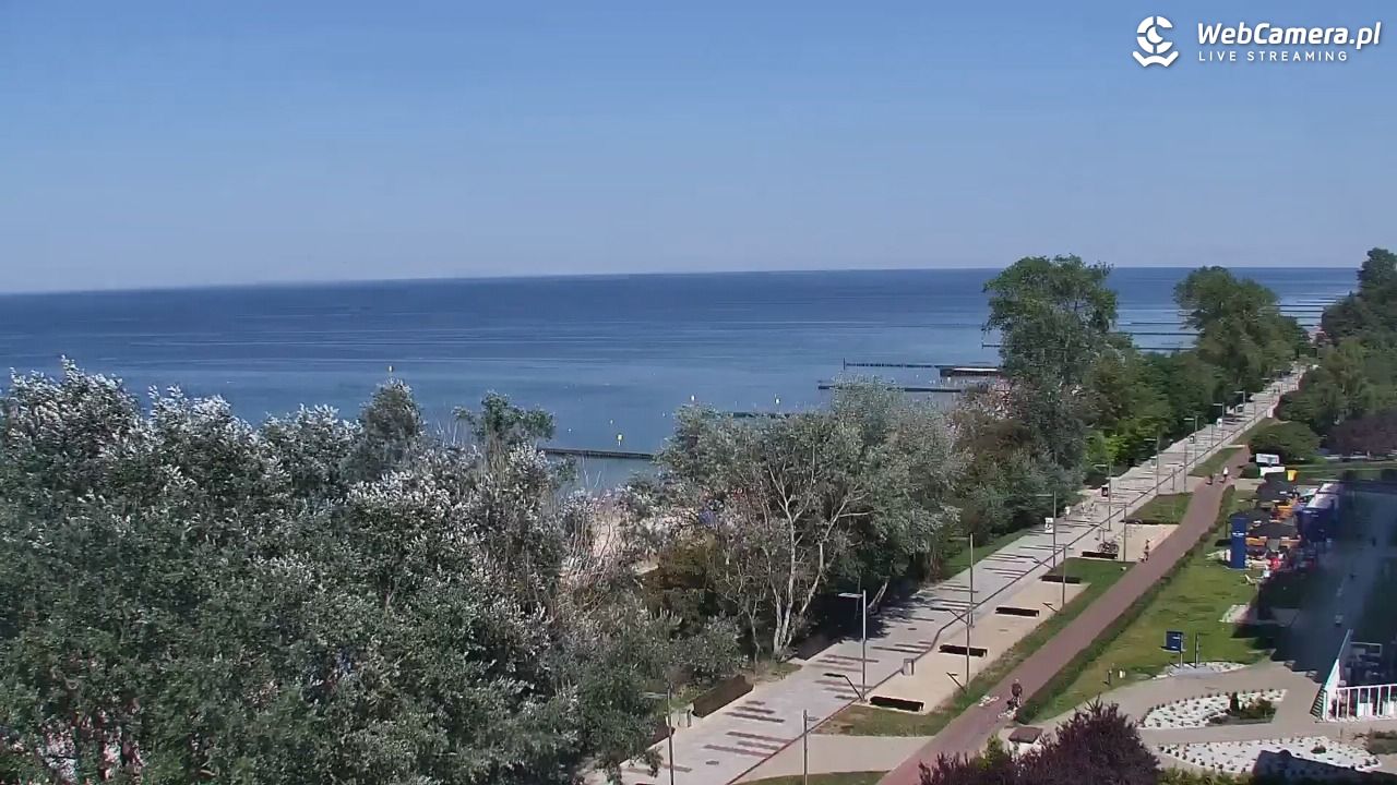 KOŁOBRZEG - widok na plażę - 30 lipiec 2026, 14:37