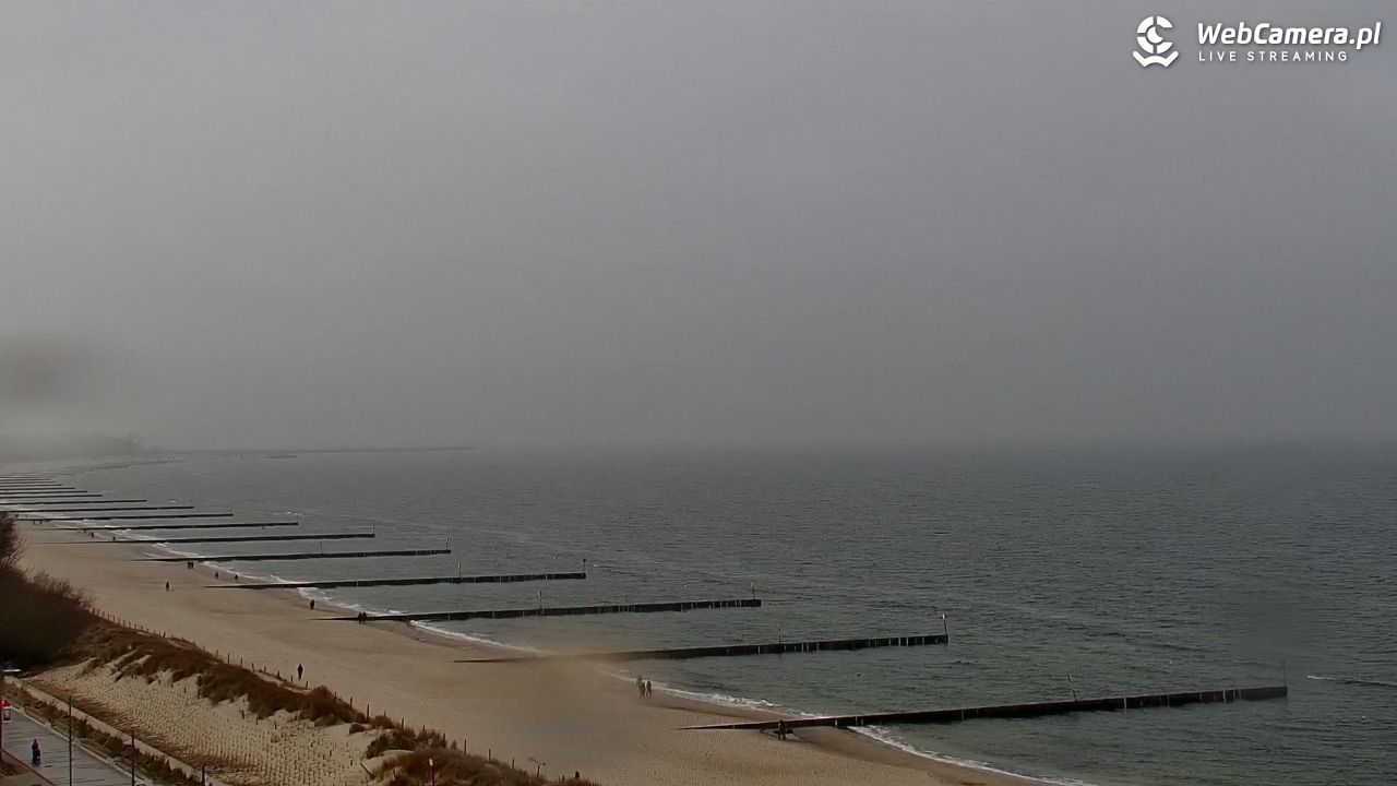 KOŁOBRZEG - widok na plażę - 15 marzec 2026, 13:51