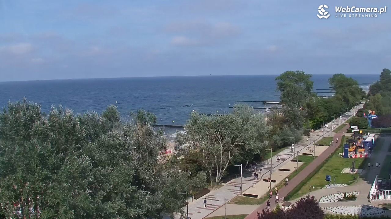 KOŁOBRZEG - widok na plażę - 31 lipiec 2026, 15:09