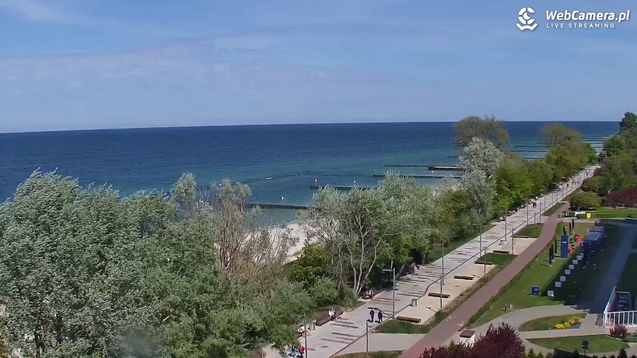 KOŁOBRZEG - widok na plażę - 13 maj 2025, 13:47