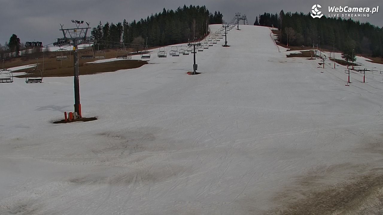 KOZINIEC SKI - widok na kolej i orczyk - 10 marzec 2026, 12:16